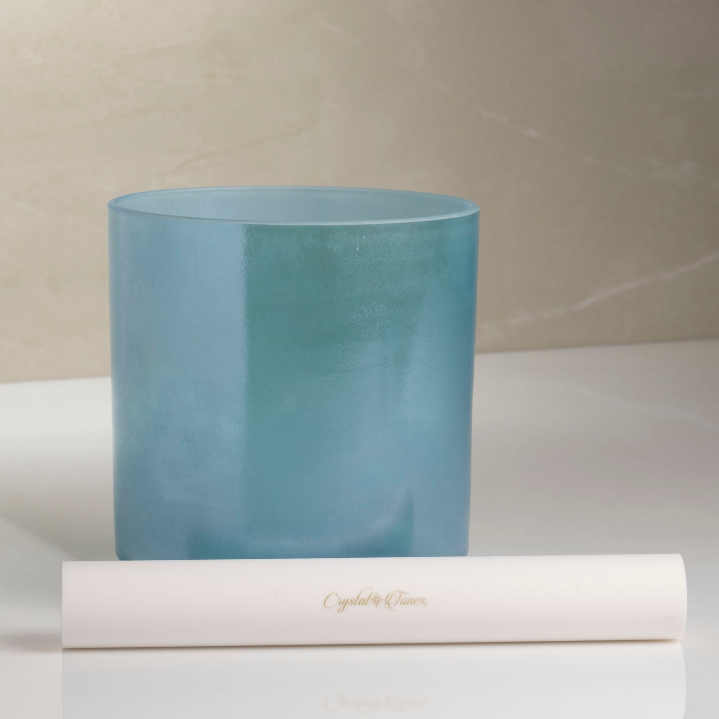 6” C+ Dead Sea Salt Aqua Aura Gold Singing Bowl