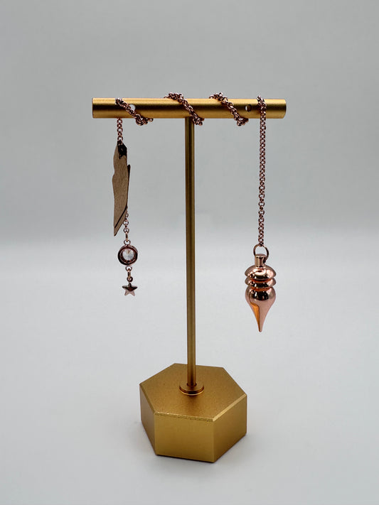 Angelic Rose Gold Ornament Pendulum