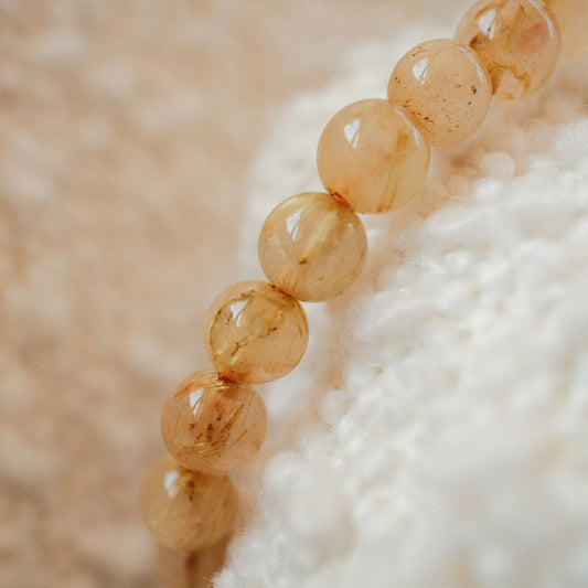 Golden Rutile Quartz 9MM