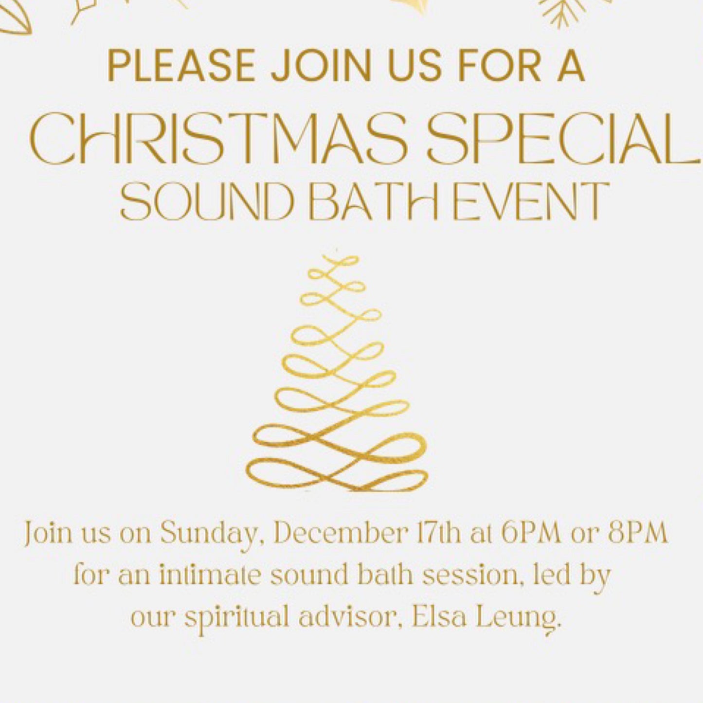 Christmas special - Sound Bath Experience