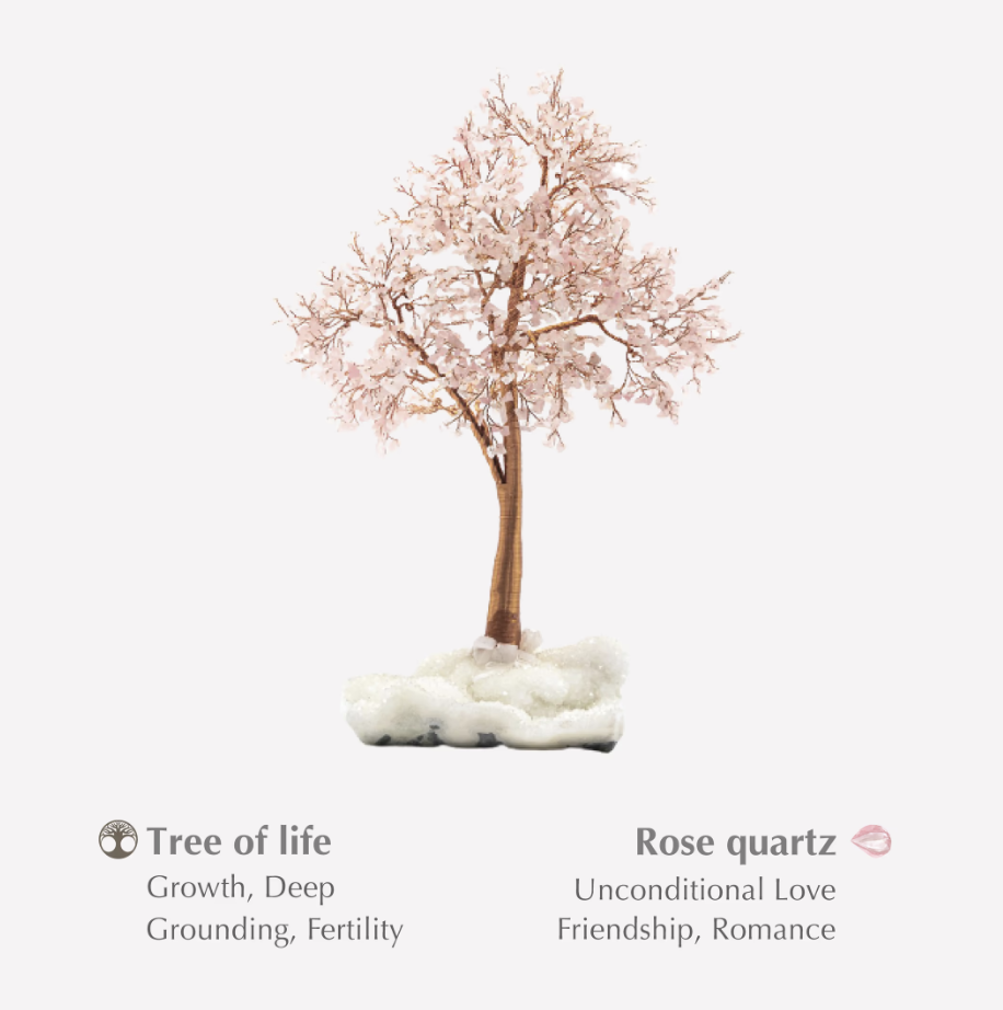 Loving Vibes - Rose Quartz Feng Shui Tree