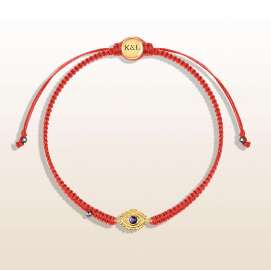Ultimate Safeguard Red String Evil Eye Amethyst Bracelet