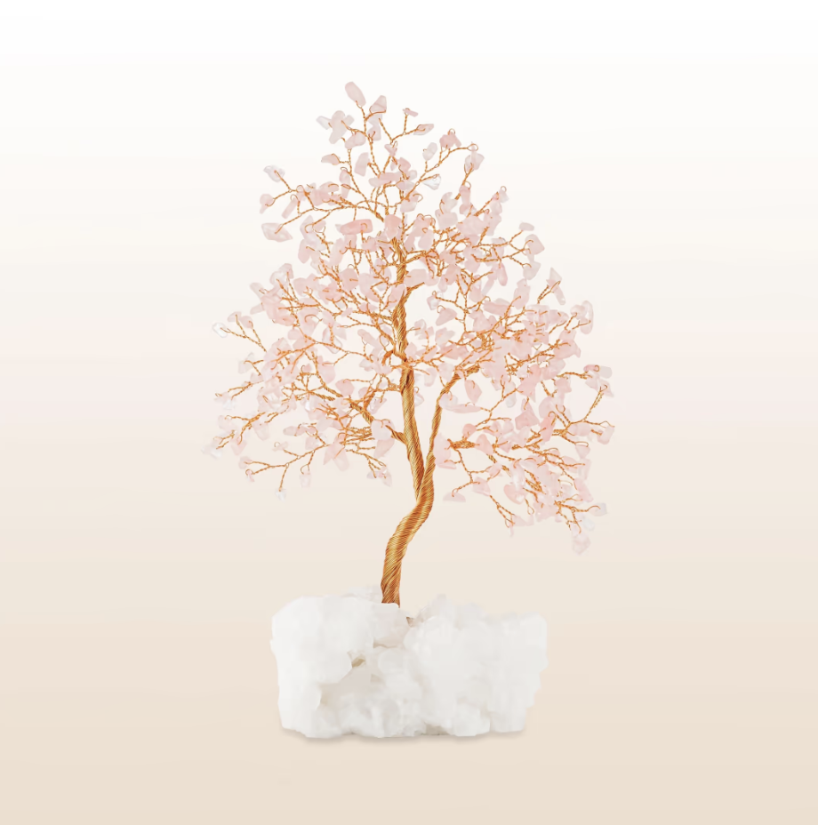 You Are Loved - Rose Quartz Feng Shui Tree