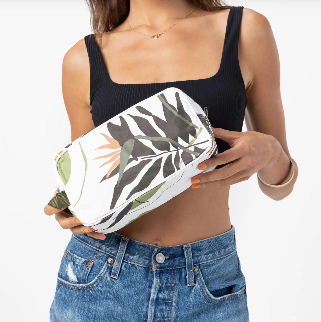 Painted Birds Dopp Kit Neutrals