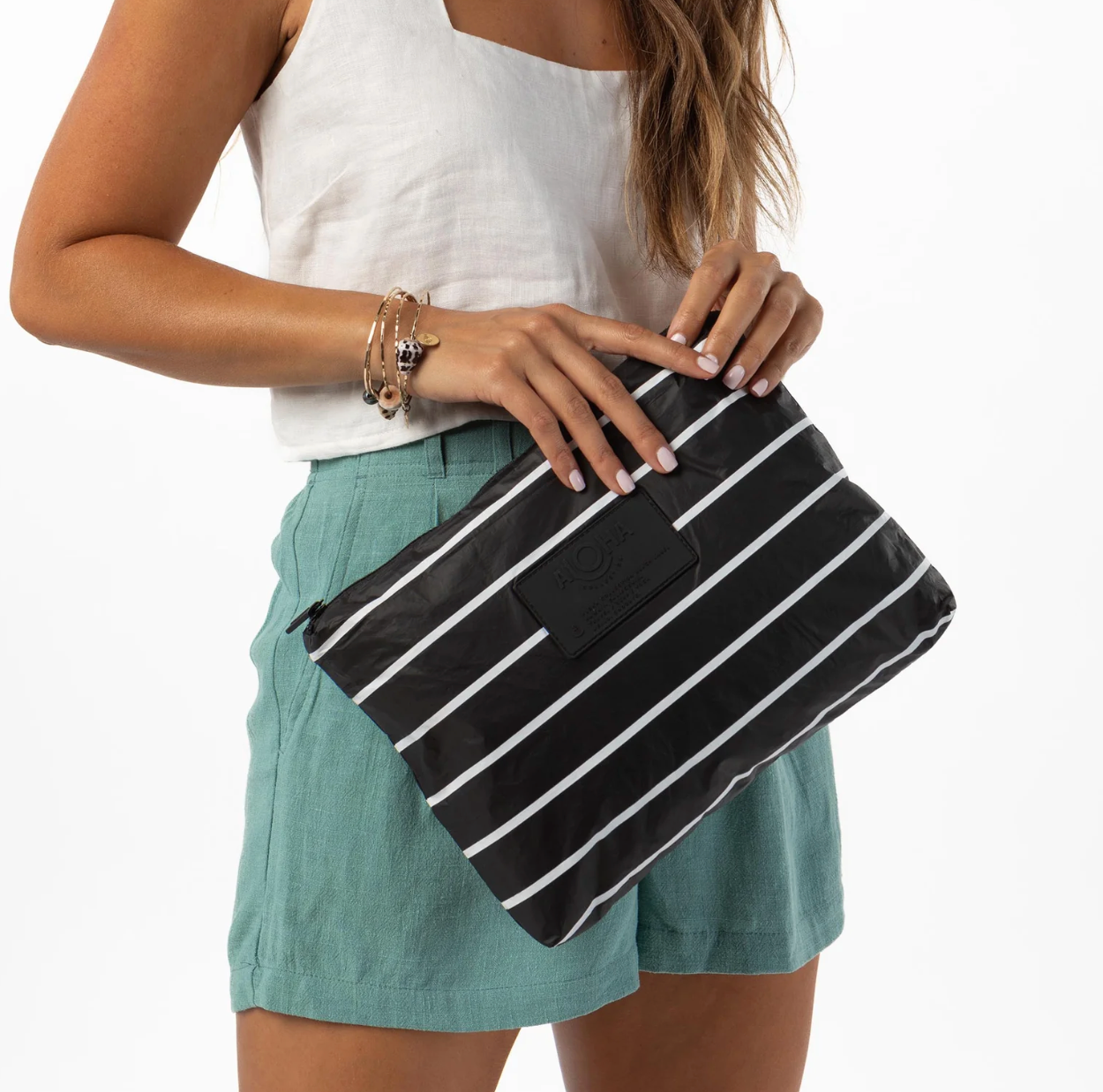 Mid Pinstripe White/Black