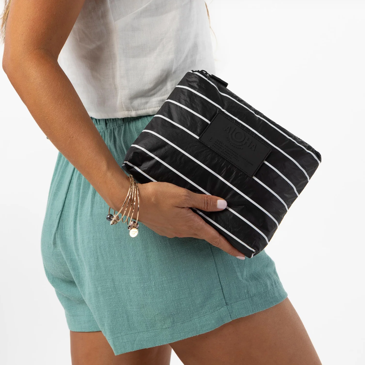 Small Pinstripe White/Black