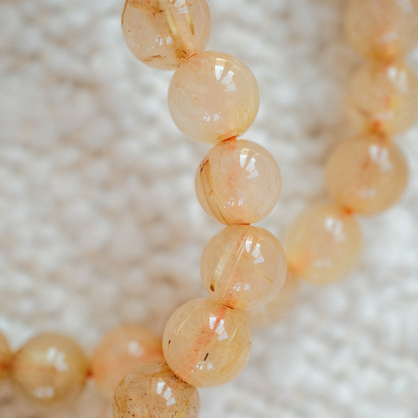 Golden Rutile Quartz 9MM