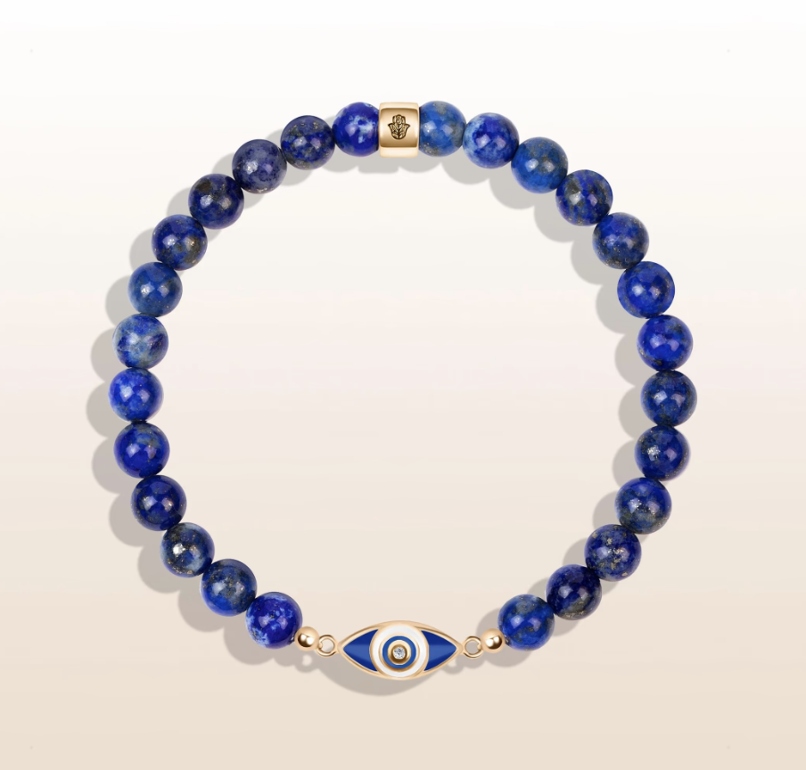 Wise Glance Lapis Evil Eye Charm Bracelet